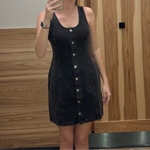 Levi's Charcoal Denim Mini Dress